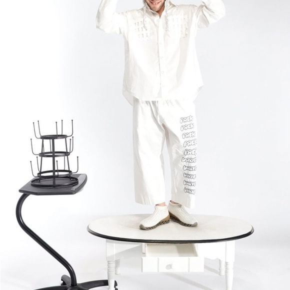 Bernhard Willhelm SS20 Oversized “Lost Weekend” Jumpsuit White Size S - Picture 12 of 15